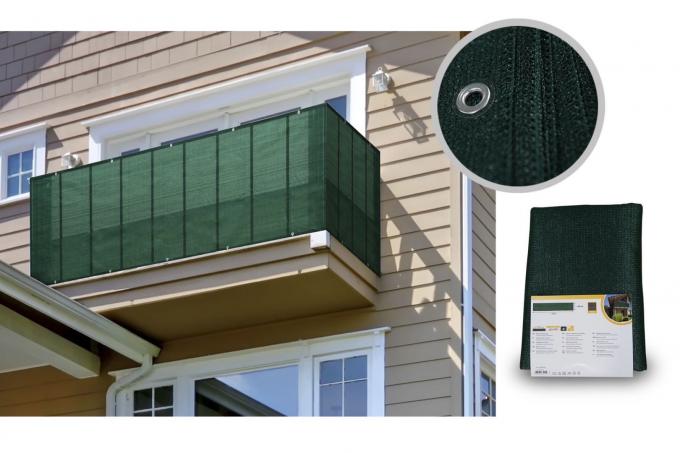 Lưới che nắng HDpe ban công 0.9x5m UV Sail hoàn thiện 2